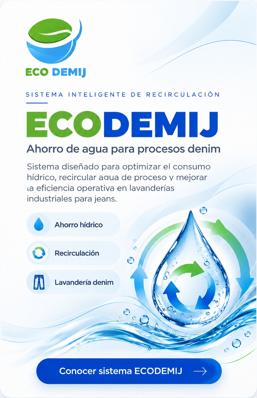 ECODEMIJ, sistema inteligente de recirculación y ahorro de agua para procesos denim