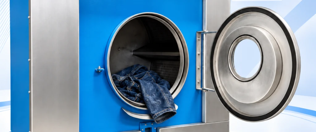 Qué máquinas necesita una lavandería industrial de jeans