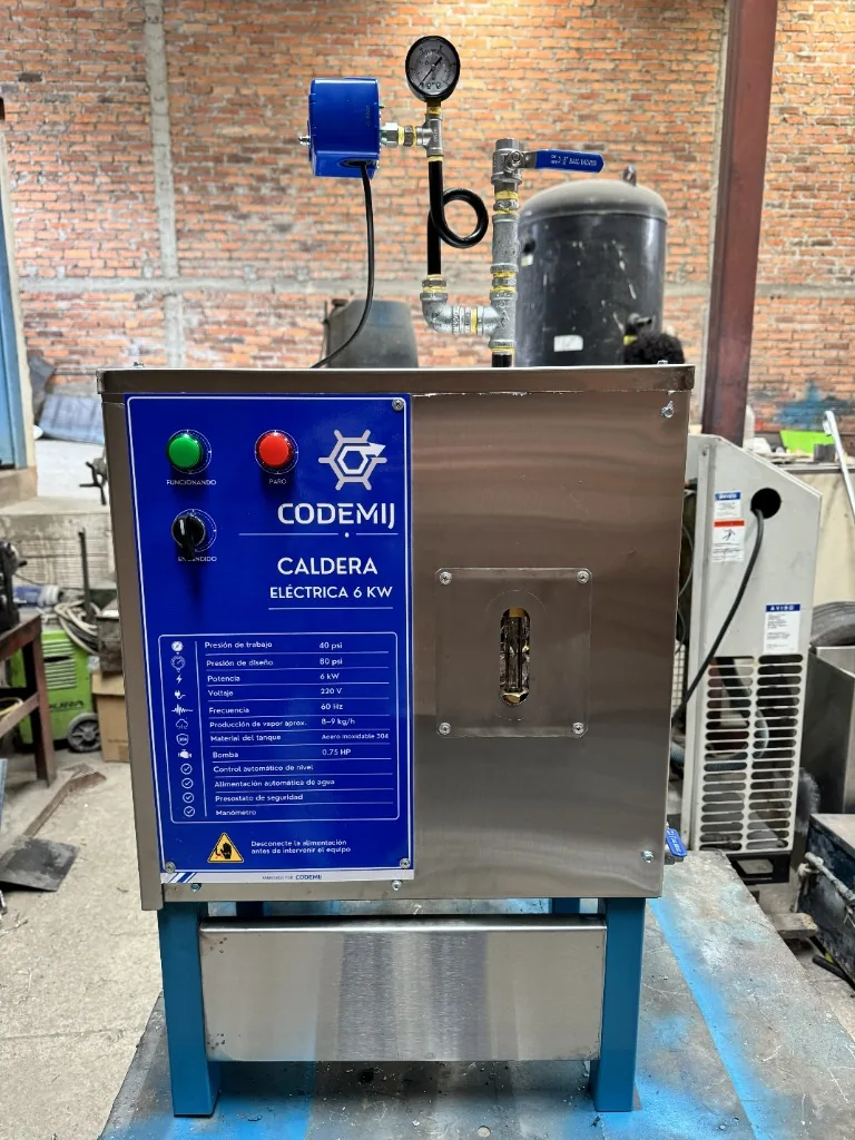 Caldera eléctrica vertical CODEMIJ para generación de vapor