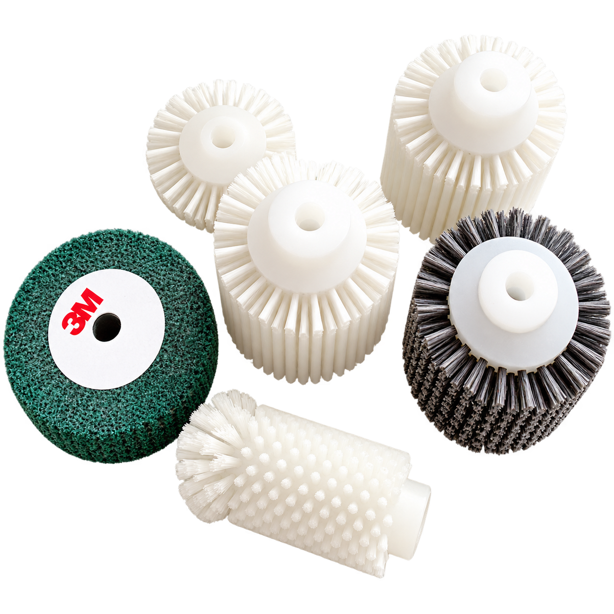 Cepillos y rodillos para limpieza asistida de calzado