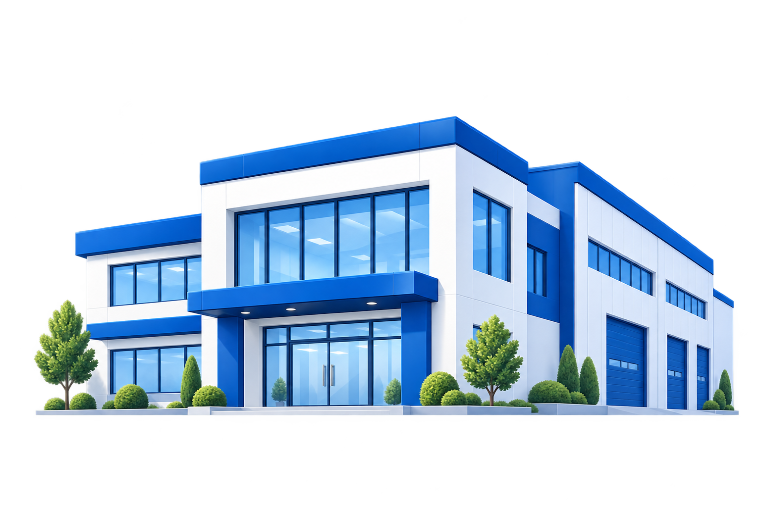 Ilustración de una instalación comercial de alto rendimiento
