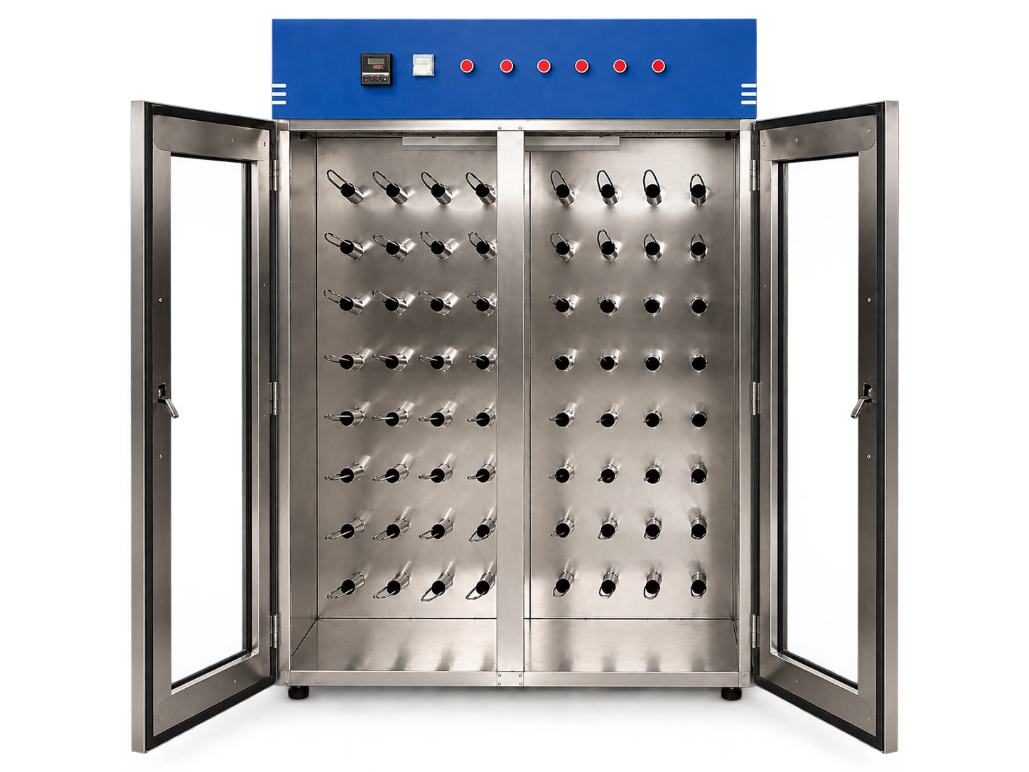 Secadora eléctrica industrial CODEMIJ de 40 pares con cabina abierta e iluminación UV