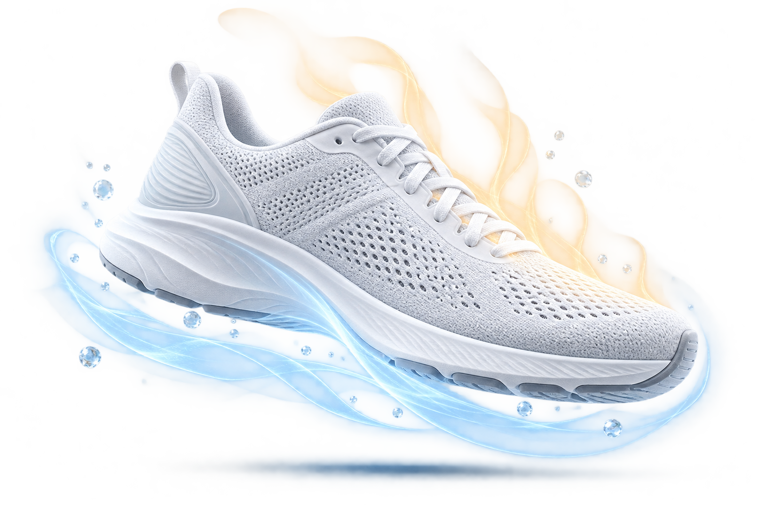Zapatilla con circulación de aire y vapor