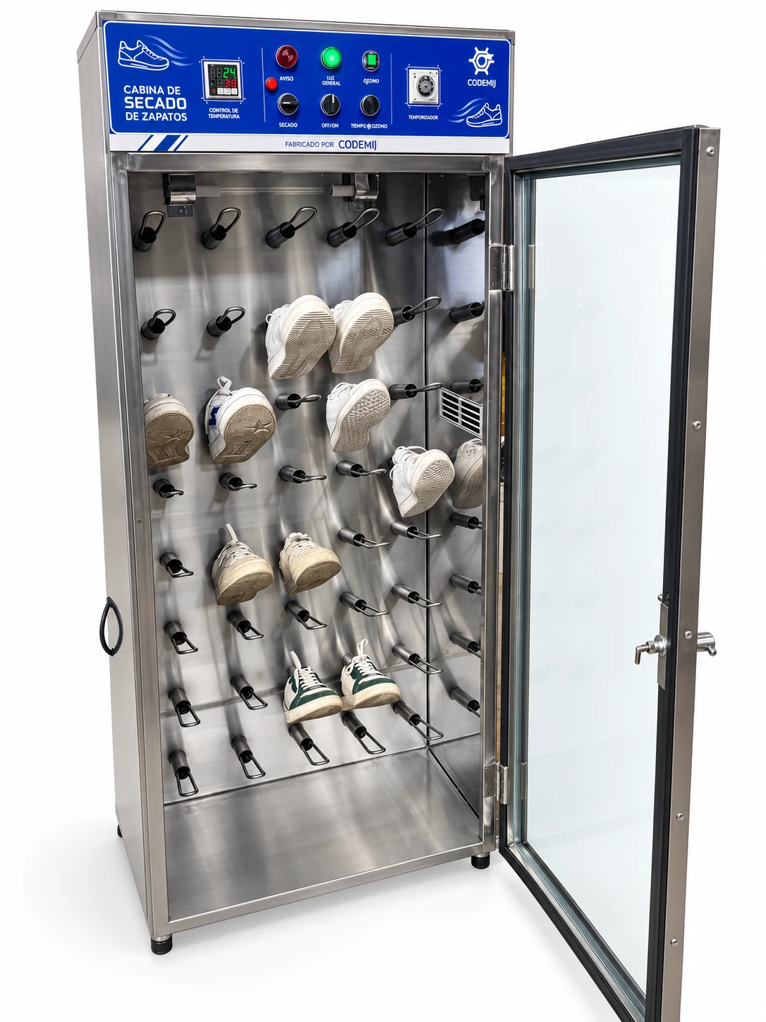 Secadora eléctrica CODEMIJ con la puerta abierta